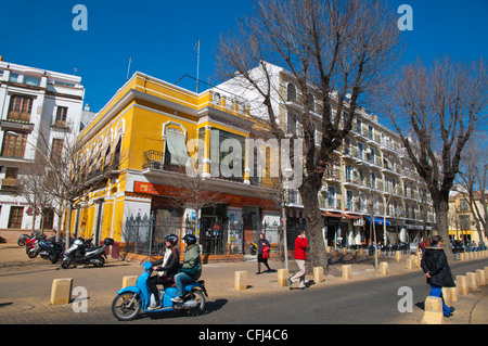 Alameda de Hercules square centrale di Siviglia Andalusia Spagna Foto Stock