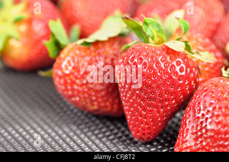 Fragole fresche pattern Foto Stock