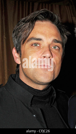 ROBBIE WILLIAMS UK cantante pop nel febbraio 2012. Foto di Jeffrey Mayer Foto Stock