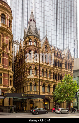 Il Olderfleet edifici, Collins Street, Melbourne, Australia Foto Stock