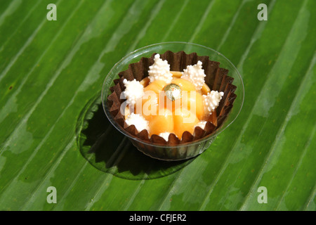 Thai dessert , Jah Mongkhut o Royal Crown Foto Stock