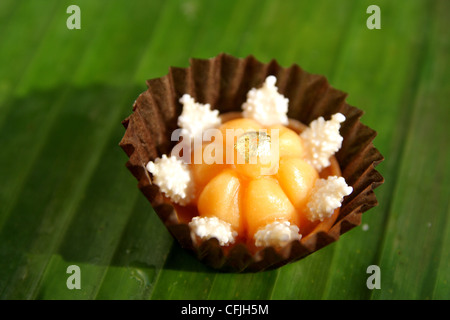 Thai dessert , Jah Mongkhut o Royal Crown Foto Stock