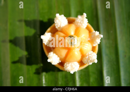 Thai dessert , Jah Mongkhut o Royal Crown Foto Stock