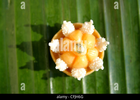 Thai dessert , Jah Mongkhut o Royal Crown Foto Stock