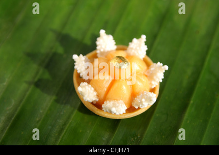 Thai dessert , Jah Mongkhut o Royal Crown Foto Stock