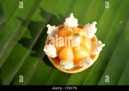 Thai dessert , Jah Mongkhut o Royal Crown Foto Stock