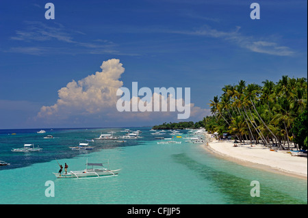 Alona Beach, Panglao, Bohol, Filippine, Sud-est asiatico, in Asia Foto Stock