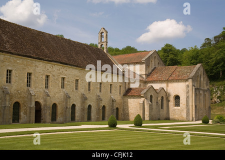 Fontenay Abbey, Sito Patrimonio Mondiale dell'UNESCO, Borgogna, in Francia, in Europa Foto Stock