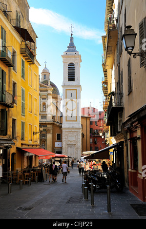 San Reparate cattedrale, luogo Rosseti, Città Vecchia, Nizza, Alpes Maritimes, Provenza, Cote d'Azur, Costa Azzurra, Francia, Europa Foto Stock