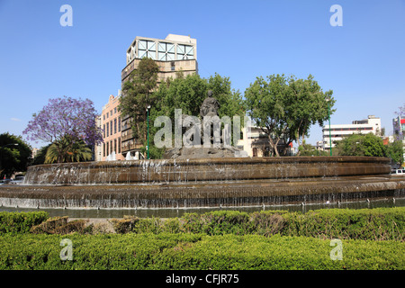 Madrid Plaza, Colonia Roma, Roma, quartiere alla moda, Città del Messico, Messico, America del Nord Foto Stock