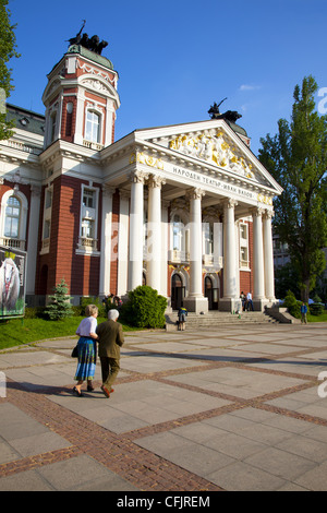 Neo-classico Teatro Nazionale, Sofia, Bulgaria, Europa Foto Stock