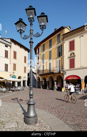 Piazza, Iseo Lago d'Iseo, Lombardia, laghi italiani, l'Italia, Europa Foto Stock