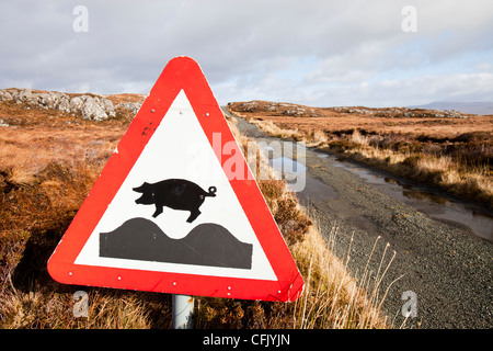 Strada Calums sull'Isola di Raasay, Scotland, Regno Unito Foto Stock