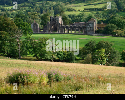 Llanthony Priory, Vale of Ewyas in Montagna Nera, Wales, Regno Unito Foto Stock