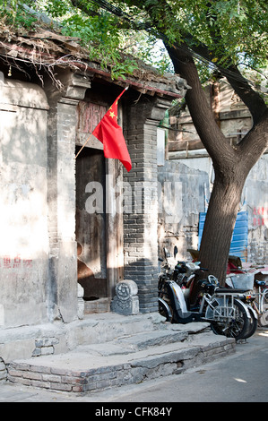 Il vecchio stile casa di Hutong di Pechino Foto Stock