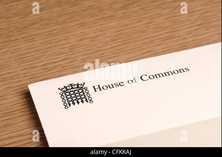 House of Commons Busta lettera Foto Stock