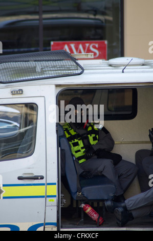 Disaster esercitazione in Leeds City Centre Foto Stock