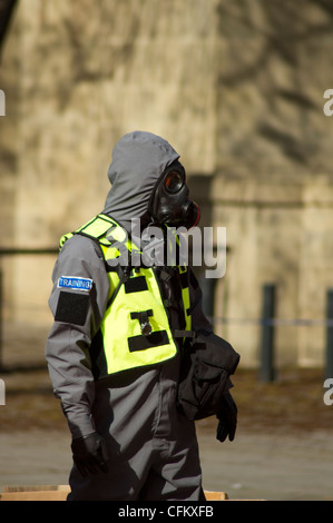 Disaster esercitazione in Leeds City Centre Foto Stock