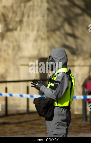 Disaster esercitazione in Leeds City Centre Foto Stock