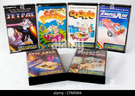 Sinclair Spectrum Ultimate Software per giocare il gioco (rari) Jetpac PSSST Cookie TransAm AticAtac Lunar Jetman Foto Stock