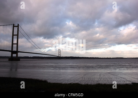 Il Humber Bridge al tramonto Foto Stock