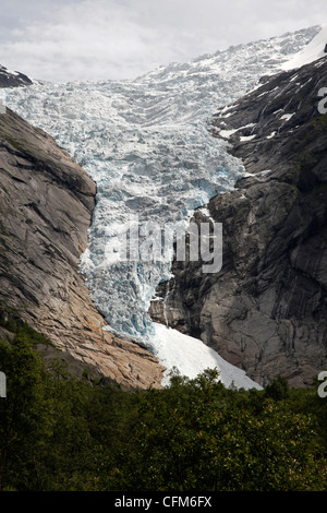 Briksdalsbreen, Jostedalsbreen, Sogn og Fjordane, Norvegia, Scandinavia, Europa Foto Stock