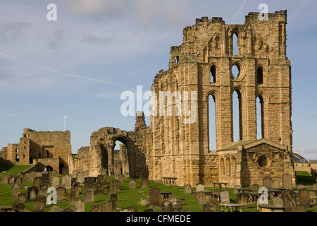 Castello di Tynemouth e Priory, Tyne and Wear, England, Regno Unito, Europa Foto Stock