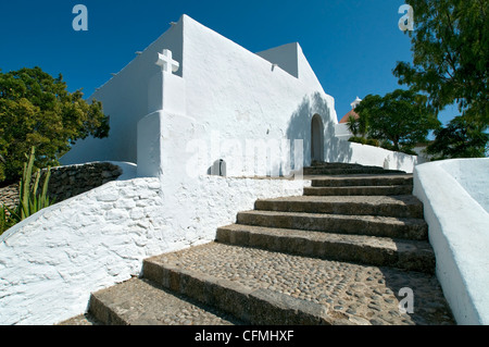 Chiesa di Santa Eulalia ibiza baleari Spagna Foto Stock