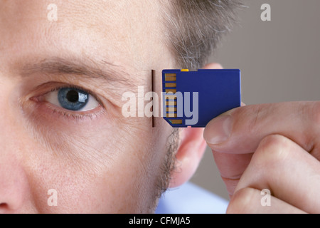 Memoria e aggiornamento del cervello Foto Stock