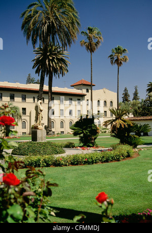 Santa Clara University Campus, Giardini di missione, CA Foto Stock