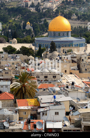 Cupola della roccia a Gerusalemme, Israele. Foto Stock