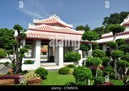 Pavilion di Wat Arun, Thailandia Foto Stock