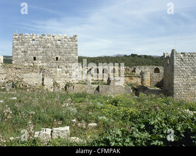 La Siria. La Cittadella di Salah Ed-Din o castello di Saladino. Vicino a Laodicea. Sito del Patrimonio Culturale Mondiale dell'UNESCO. Foto Stock