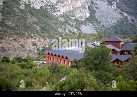 Puma Lodge, vicino al Parque Nacional del Río Los Cipreses, vicino al confine Argentina a sud di Santiago del Cile. Foto Stock