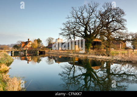 Avon a Britford Foto Stock