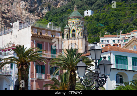 Cattedrale di San Andrea, Duomo di Amalfi Costiera Amalfitana, sito Patrimonio Mondiale dell'Unesco, Campania, Italia, mare Mediterraneo, Italia, Europa Foto Stock