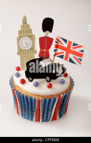 Celebrazione BRITANNICO LONDON CUPCAKE Foto Stock