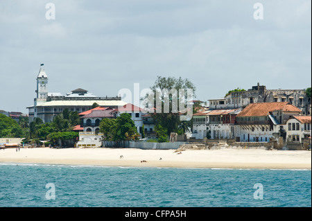 "House of Wonders e Tembo Hotel in Stone Town Zanzibar Tanzania Foto Stock