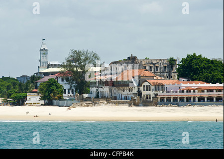 "House of Wonders e Tembo Hotel in Stone Town Zanzibar Tanzania Foto Stock