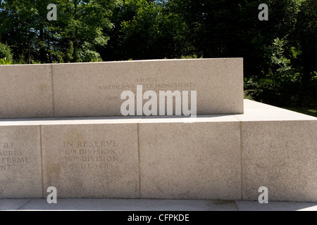 Montfaucon American Prima guerra mondiale Memorial presso Romagne sulla linea Hindenburg in Meuse Argonne Forest in Francia Foto Stock