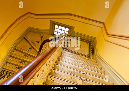 Scala in Dunedin stazione ferroviaria, Otago, Nuova Zelanda. Foto Stock