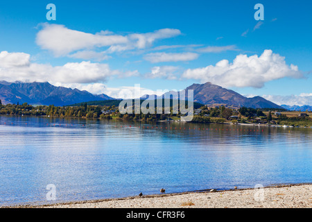 Inizio autunno al Lago Wanaka, Otago, Nuova Zelanda. Foto Stock