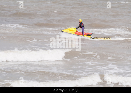 New Brighton vicino al Liverpool - life guard Foto Stock