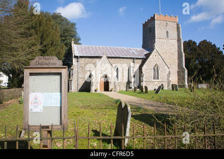 Santa Maria la chiesa parrocchiale, Dallinghoo, Suffolk, Inghilterra Foto Stock