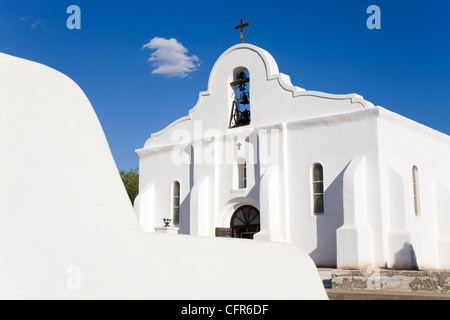 San Elizario Missione, El Paso, Texas, Stati Uniti d'America, America del Nord Foto Stock