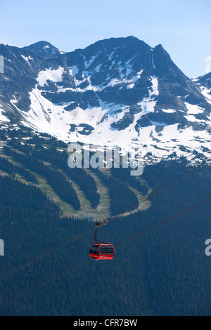 Whistler Blackcomb Peak 2 Peak Gondola Whistler, British Columbia, Canada, America del Nord Foto Stock