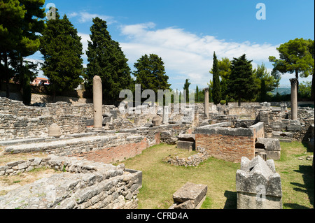 Le rovine Romane di Salona (Salona), Regione della Dalmazia, Croazia, Europa Foto Stock