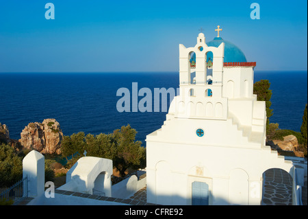 Panagia Poulati, monastero, SIFNOS, CICLADI, isole greche del Mar Egeo in Grecia, in Europa Foto Stock