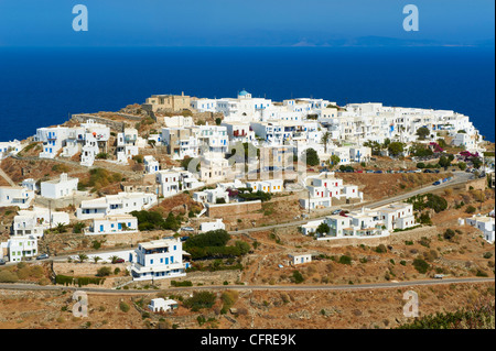 Antico borgo fortificato di Kastro, SIFNOS, CICLADI, isole greche del Mar Egeo in Grecia, in Europa Foto Stock