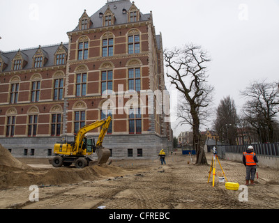 Il Rijksmuseum è stata chiusa per lavori di ristrutturazione dal 2003 e sarà chiuso fino al 2013 Amsterdam, Paesi Bassi Foto Stock